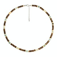 PirexaFley Handcrafted Wooden Bead Necklace - Bohemian Style, Lightweight Design, Perfect for Women’s Everyday and Boho-Chic Fashion